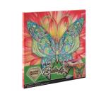 Gyémántszemes kép pillangó 30x30cm
