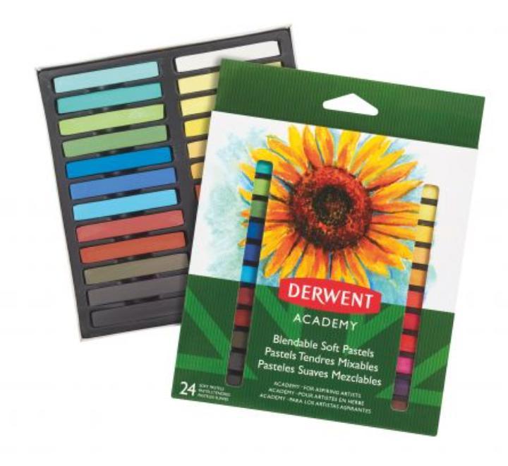 Lágy pasztell ceruzák 24 szín Derwent