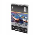 A4-es spirálkötésű rajzfüzet, akrilfestékhez, 190 g/m², 24 lap, Pigna