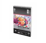 A4-es spirálkötésű akvarellfüzet, 200 g/m², 24 lap, Pigna