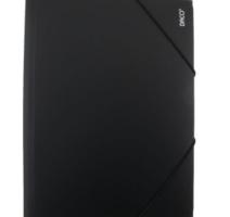 Daco fekete műanyag, gumiszalagos mappa