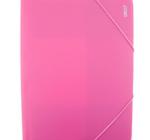 Daco rózsaszín műanyag mappa gumiszalaggal