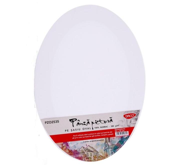 Festő vászon, ovális keretben, 25x35 cm, Daco