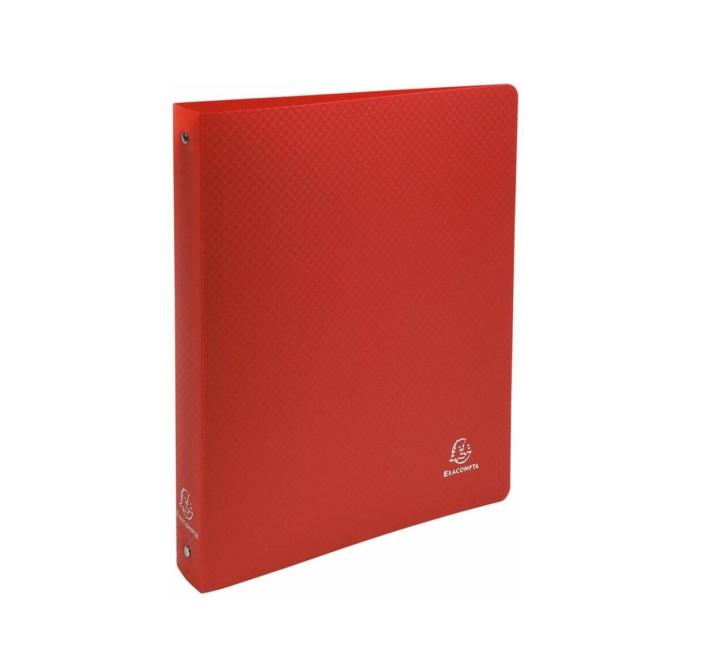 Mechanikus füzet A4 4 gyűrűs 30/40mm piros Exacompta