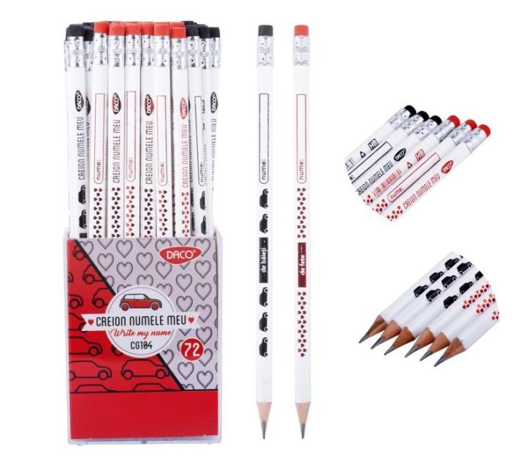 Grafitceruza radírral, „My Name” felirattal