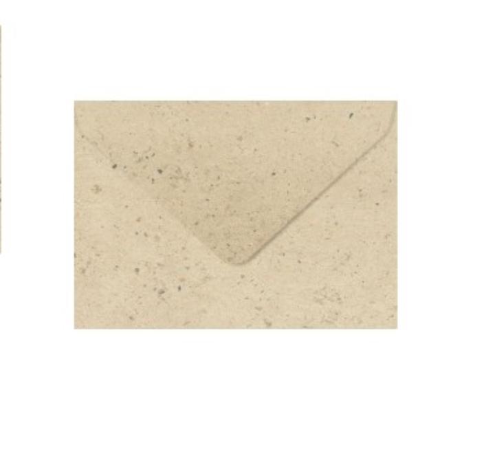 C6-os színes boríték újrahasznosított papírból - krémszínű