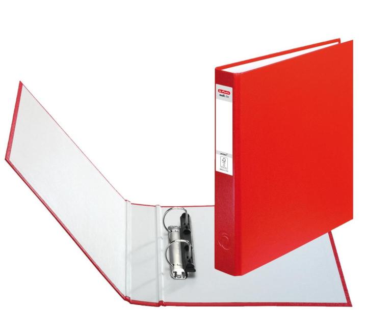 Gyűrűskönyv A5 2 gyűrűs Herlitz piros