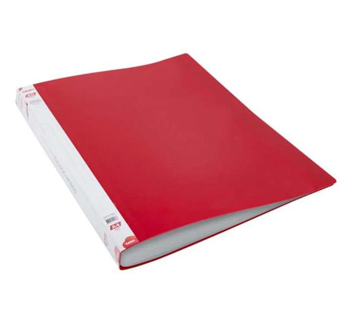 Bemutató mappa 60 fólia piros Noki