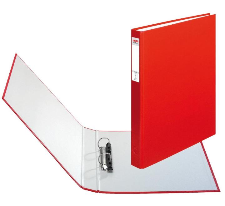 Gyűrűskönyv A4 2 gyűrűs Herlitz piros