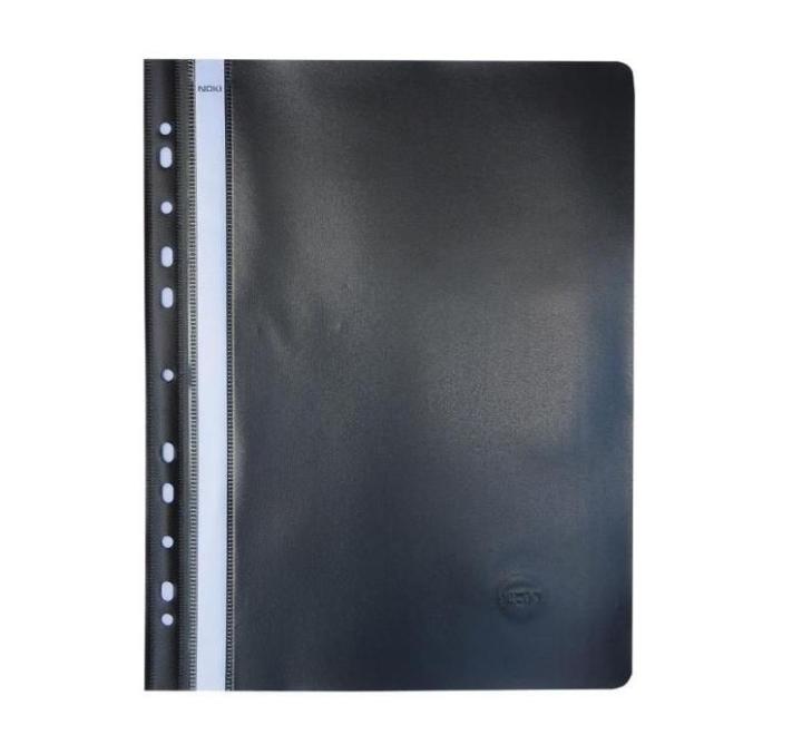 Műanyag sínes doszár, multiperforat Noki fekete