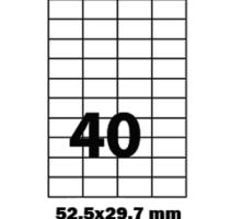 Öntapadós címke 40/A4 52.5x29.7