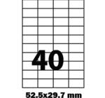 Öntapadós címke 40/A4 52.5x29.7