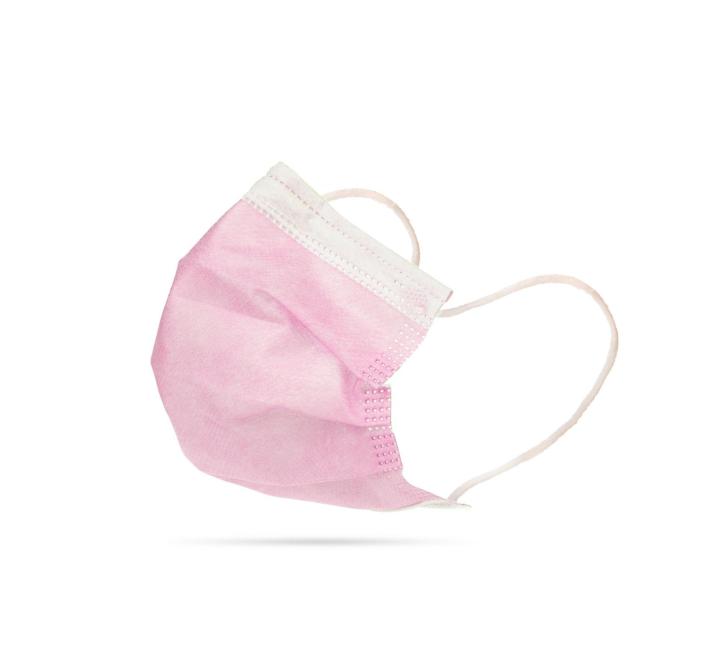 Egészségügyi maszk, pasztell rózsaszín