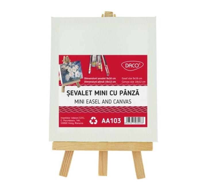 Mini festőállvány vászonnal Daco