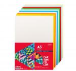 160 g/m²-es színes karton, A3-as méret, 250 lap, 10 szín, Daco