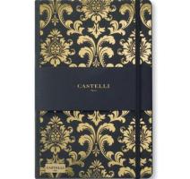 Bloc notes Castelli Baroque gold