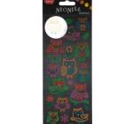 Matricák-AB052 Baglyok, neon