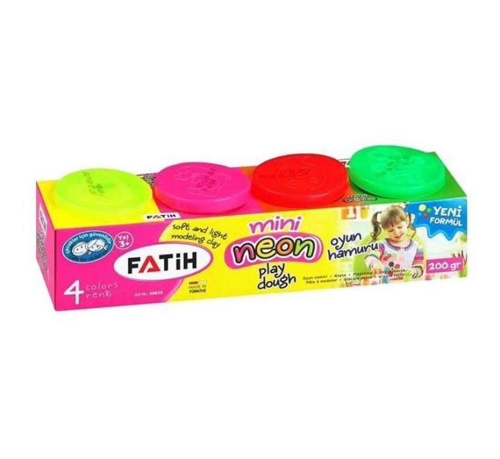 Gyurma 4 szín neon Play dough