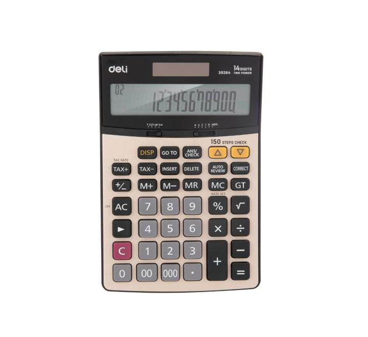 Számológép 14digi metal Deli