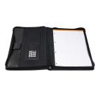 Mappa,számológéppel és jegyzettömbbel fekete