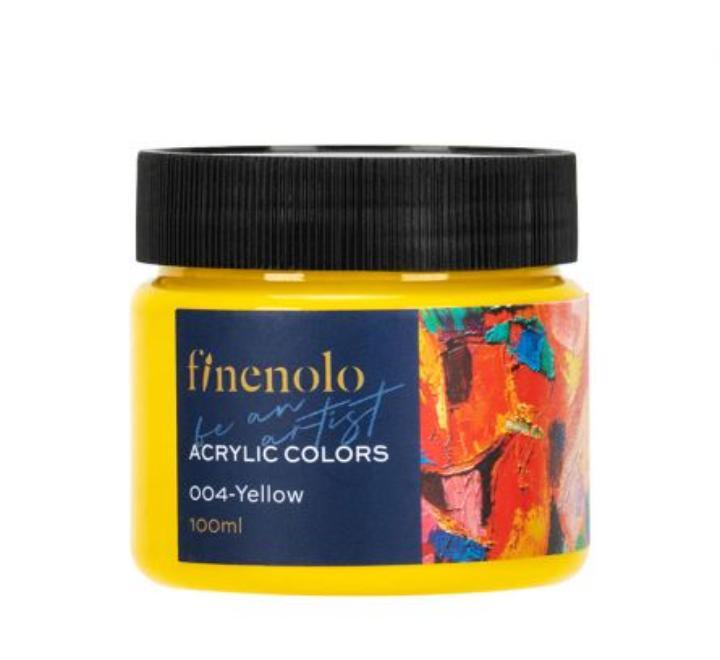 Akril festék 100ml Deli Finenolo sárga