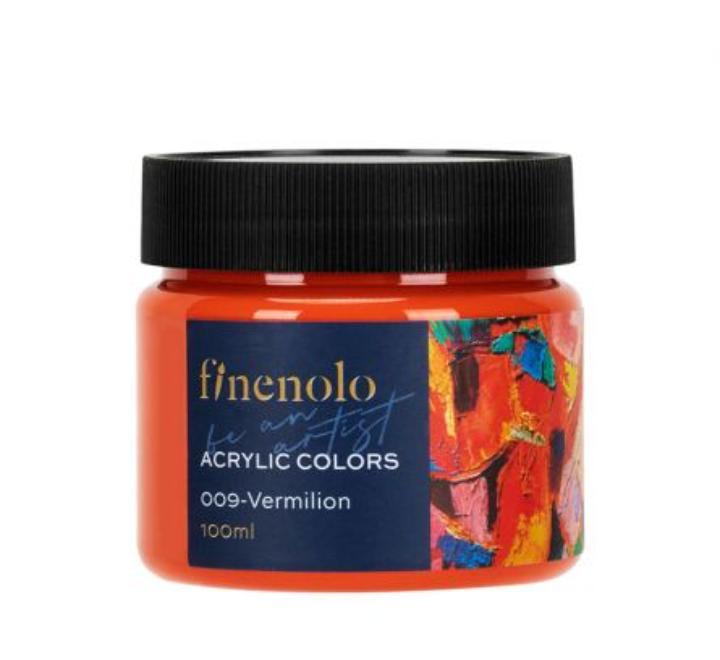 Akril festék 100ml Deli Finenolo cinóber piros