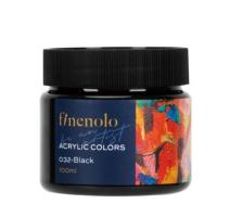 Akril festék 100ml Deli Finenolo fekete