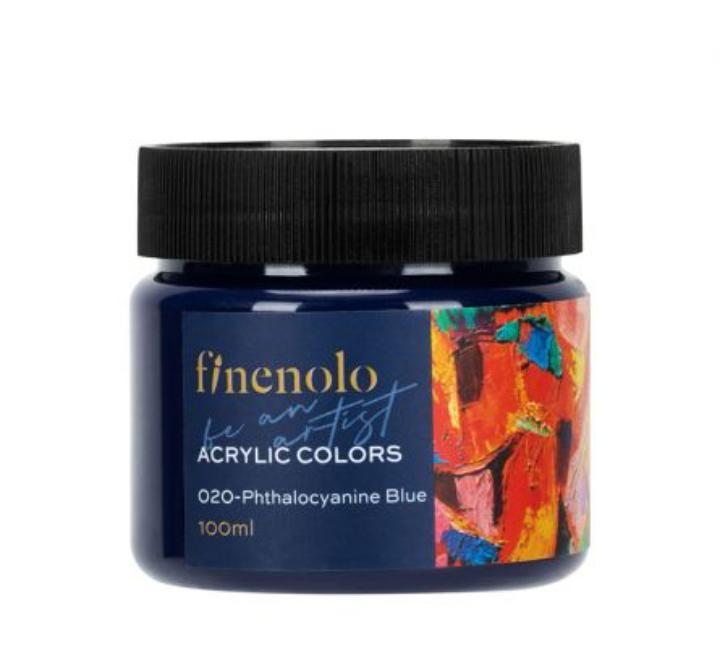 Akril festék 100ml Deli Finenolo phthalo-kék
