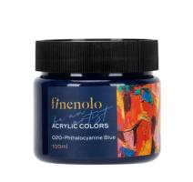 Culori acrilice 100ml Deli Finenolo albastru phthalo