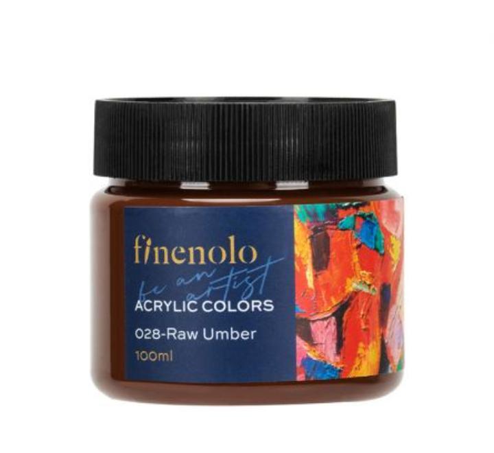 Akril festék 100ml Deli Finenolo égetett barna