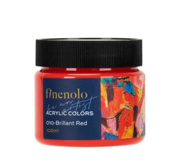 Akril festék 100ml Deli Finenolo piros