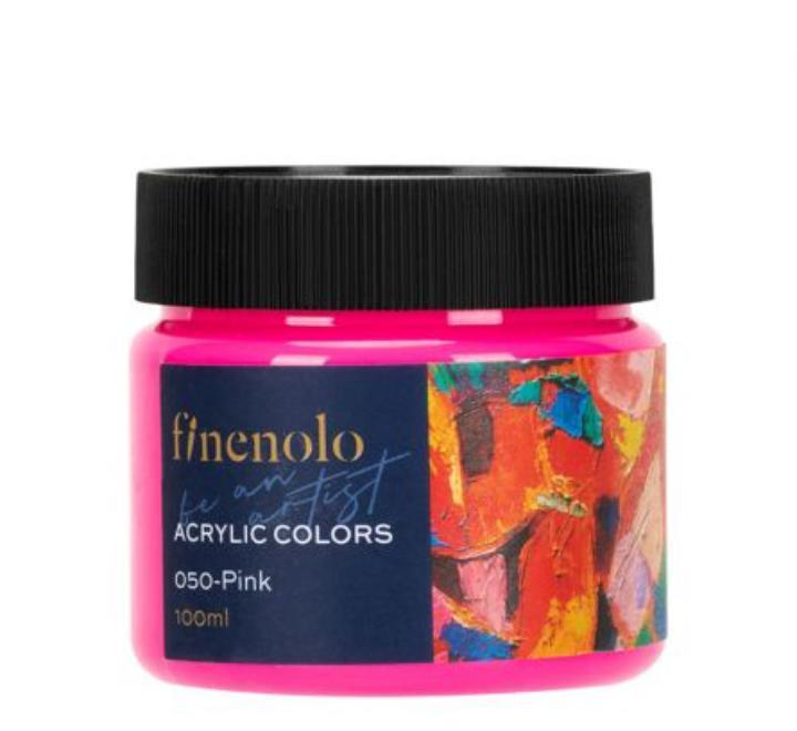 Akril festék 100ml Deli Finenolo rózsaszín