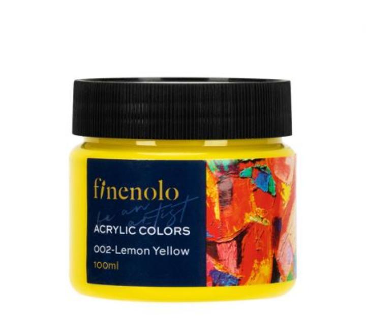 Akril festék 100ml Deli Finenolo citromsárga