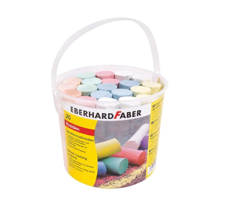 Színes kréta 20/szett vödrös EberhardFaber