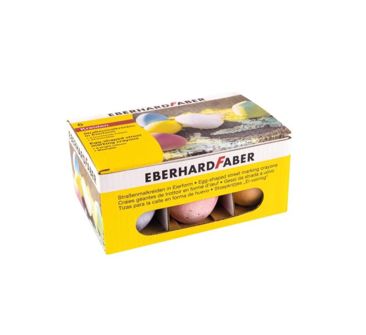 Színes kréta 6/szett tojás forma EberhardFaber