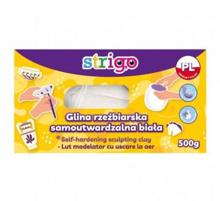 Modellező agyag 520g Strigo fehér