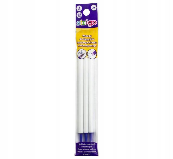 Radírozható zseléstoll betét 3/szett Strigo kék
