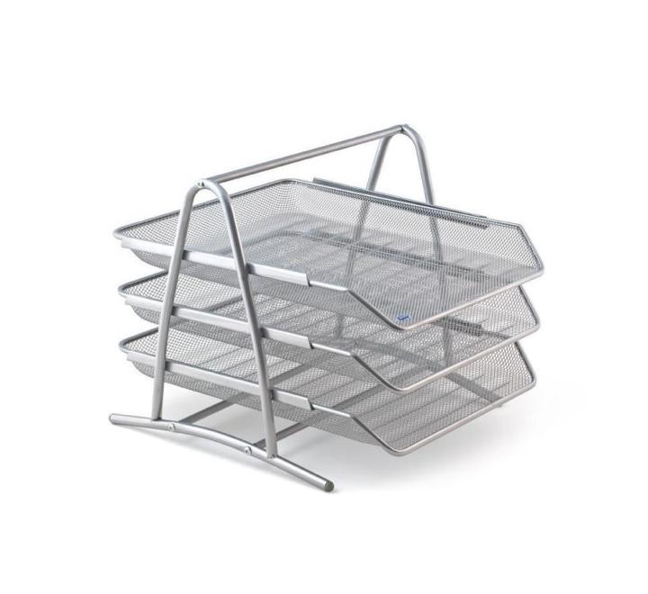 Irattálca 3 részes Mesh ezüst