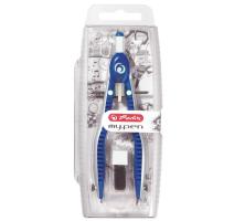 Compas my.pen albastru/alb Herlitz
