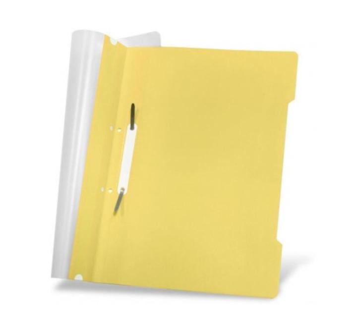 Műanyag sínes mappa Noki sárga