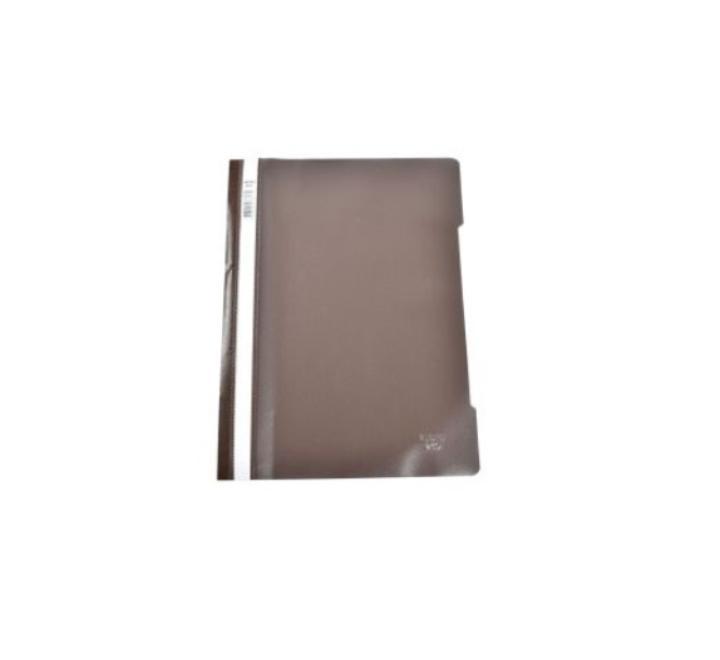 Műanyag sínes mappa Noki barna