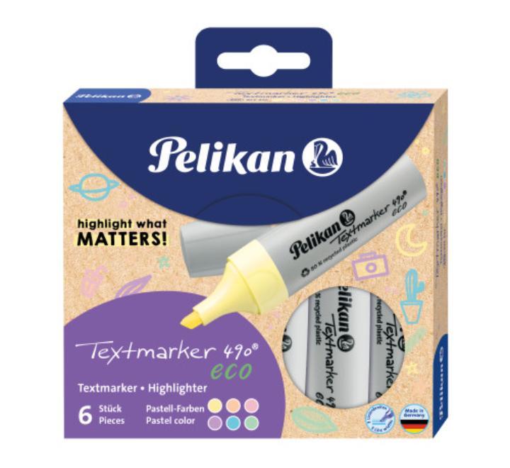 Szövegkiemelő Pelikan 490 Eco pasztell 6/szett