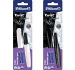 Töltőtoll Twist Structure pen toll toll M, fehér/fekete