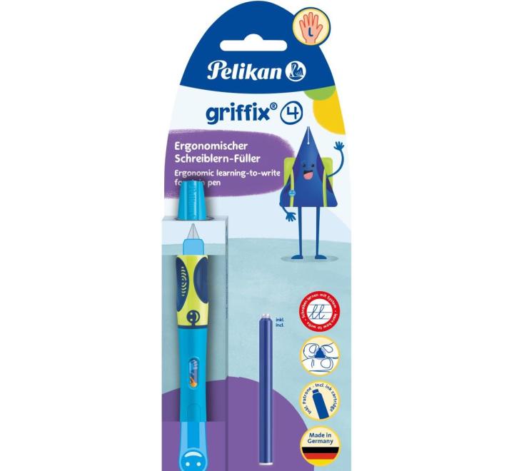 Töltőtoll Griffix balkezeseknek kék