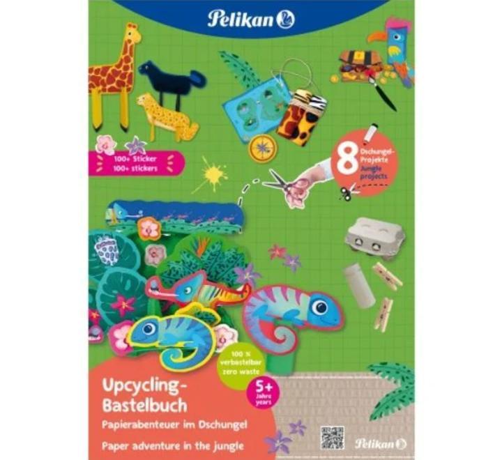 Kreatív foglalkoztató füzet kivágásokkal, Jungle motívum, A4 32 lapos