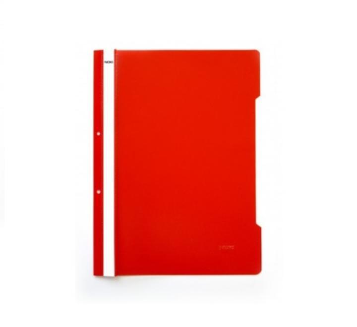 Műanyag sínes mappa Noki piros