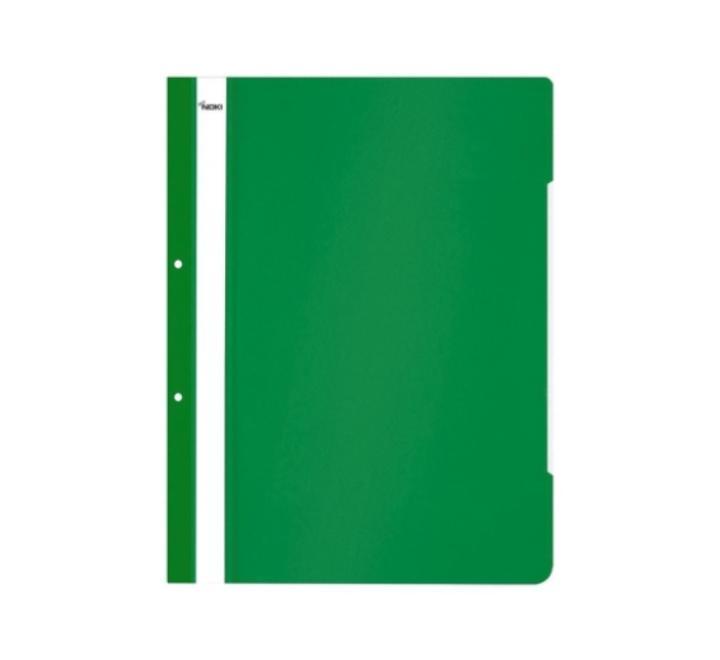 Műanyag sínes mappa Noki zöld