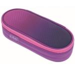 Lila/rózsaszín ovális tolltartó