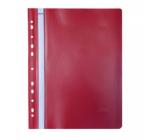 Műanyag sínes mappa perforált Noki piros