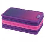 Tolltartó 31 darab 3 Dip Dye, cipzárral ellátott, lila/rózsaszín színű